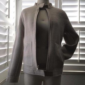 Reversible wool jacket